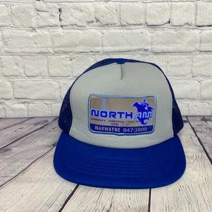 Vintage Trucker Hat Mesh North AM Energy Consultants Ltd. MARWAYNE Cap Snapback